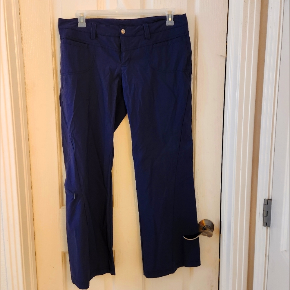 Athleta Size 14 Petite Navy Blue Pants